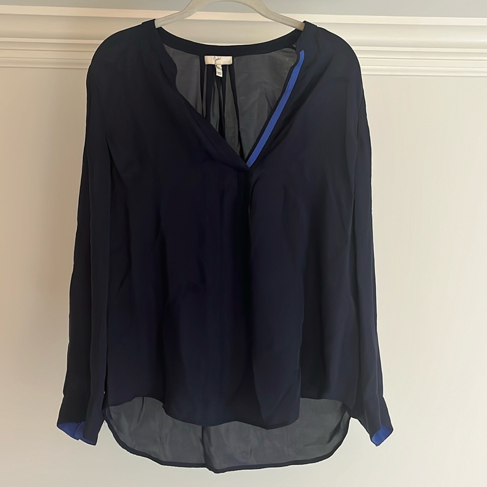 Navy blue Joíe blouse.